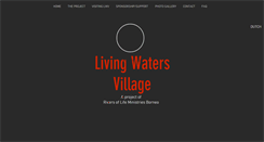 Desktop Screenshot of livingwatersvillage.com